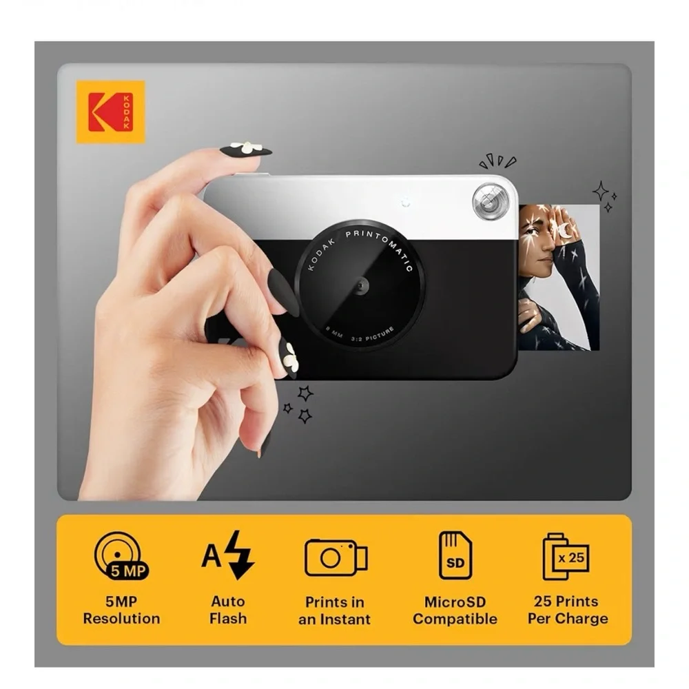 Kodak Printomatic Full-Color Instant Print Digital Camera Portable